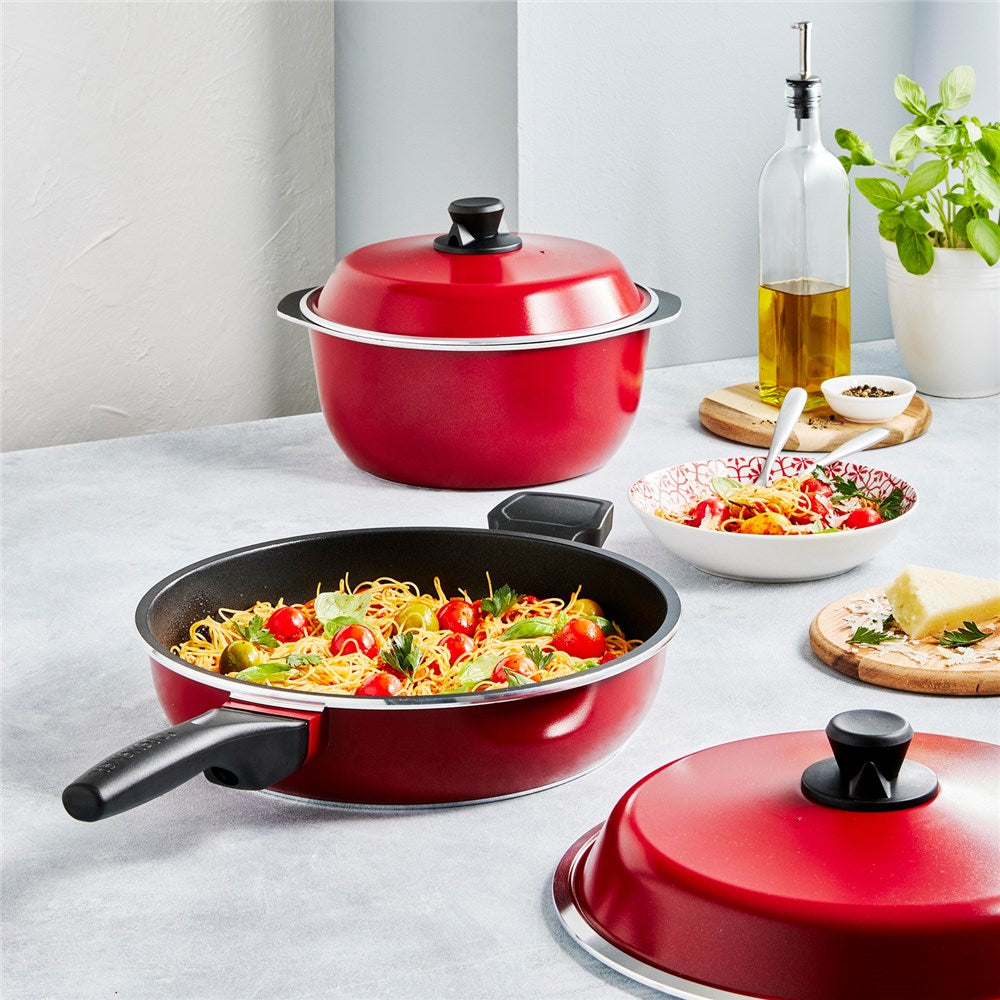 Bessemer Red 4 Piece Cookware Set