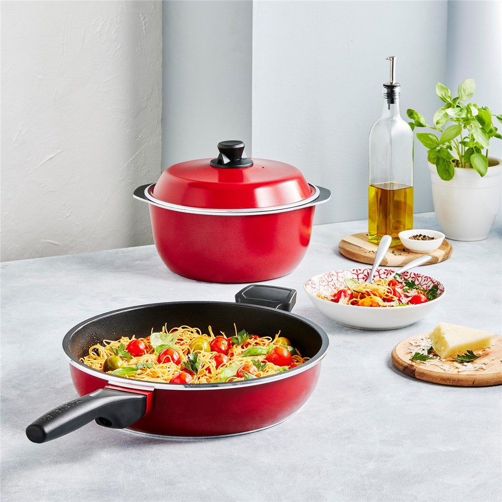 Bessemer Red 4 Piece Cookware Set
