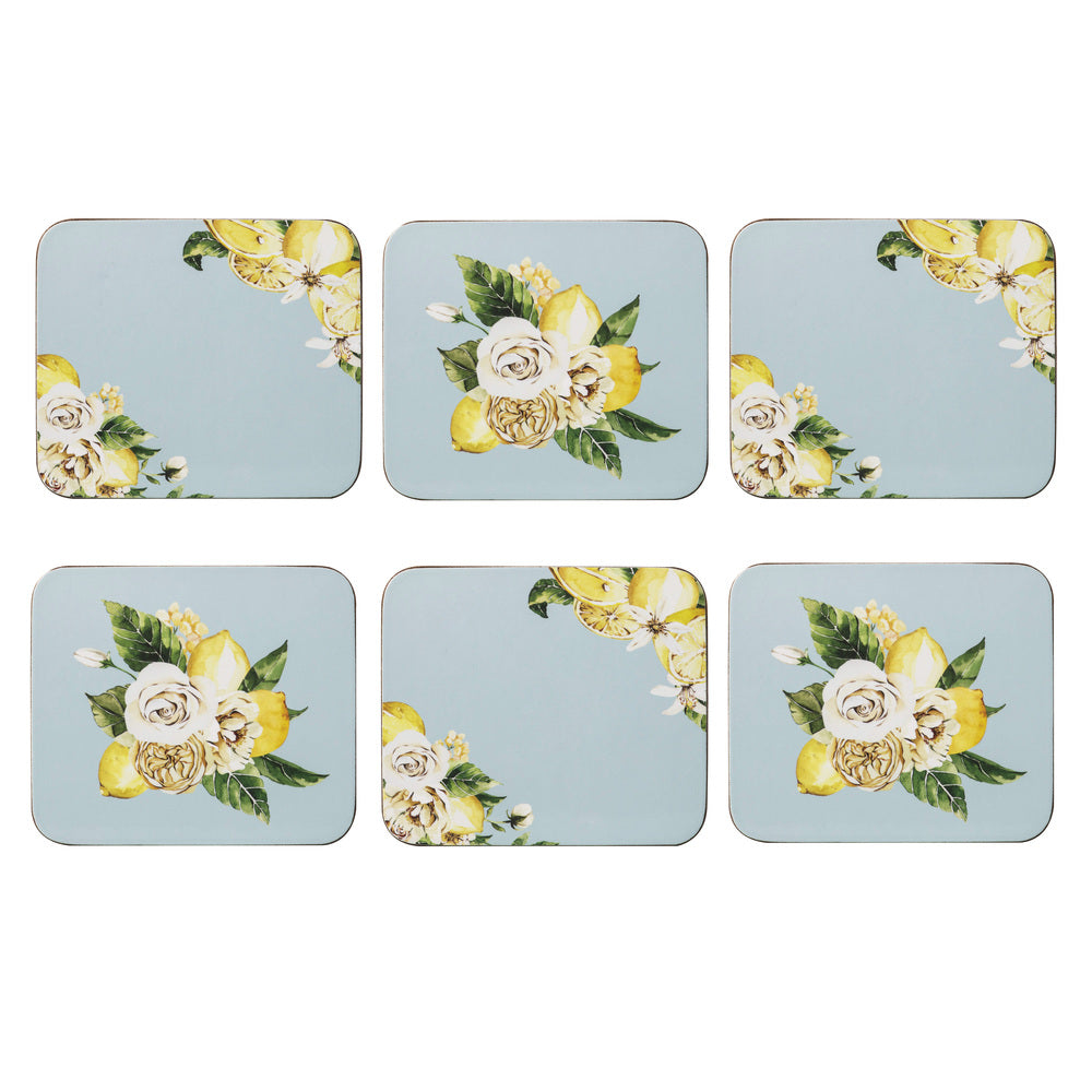 Ashdene Citrus Blooms Set of 6 Coasters