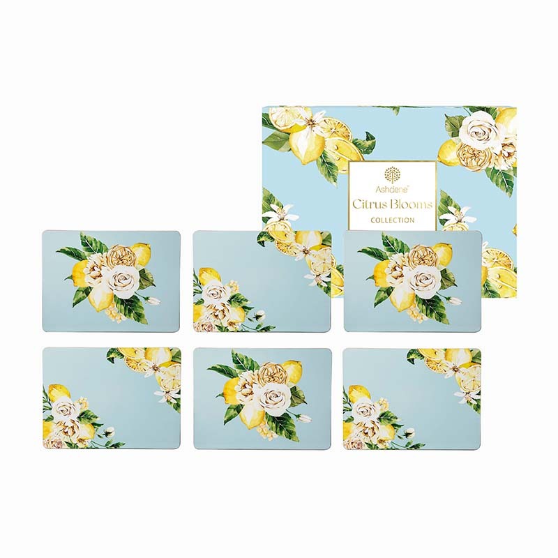 Ashdene Citrus Blooms Set of 6 Placemats