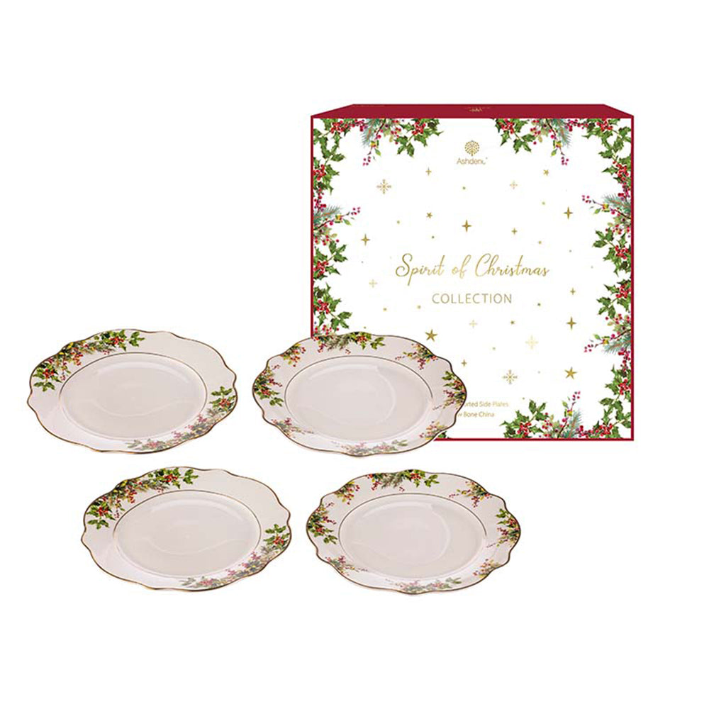 Ashdene Spirit of Christmas Set of 4 Side Plates