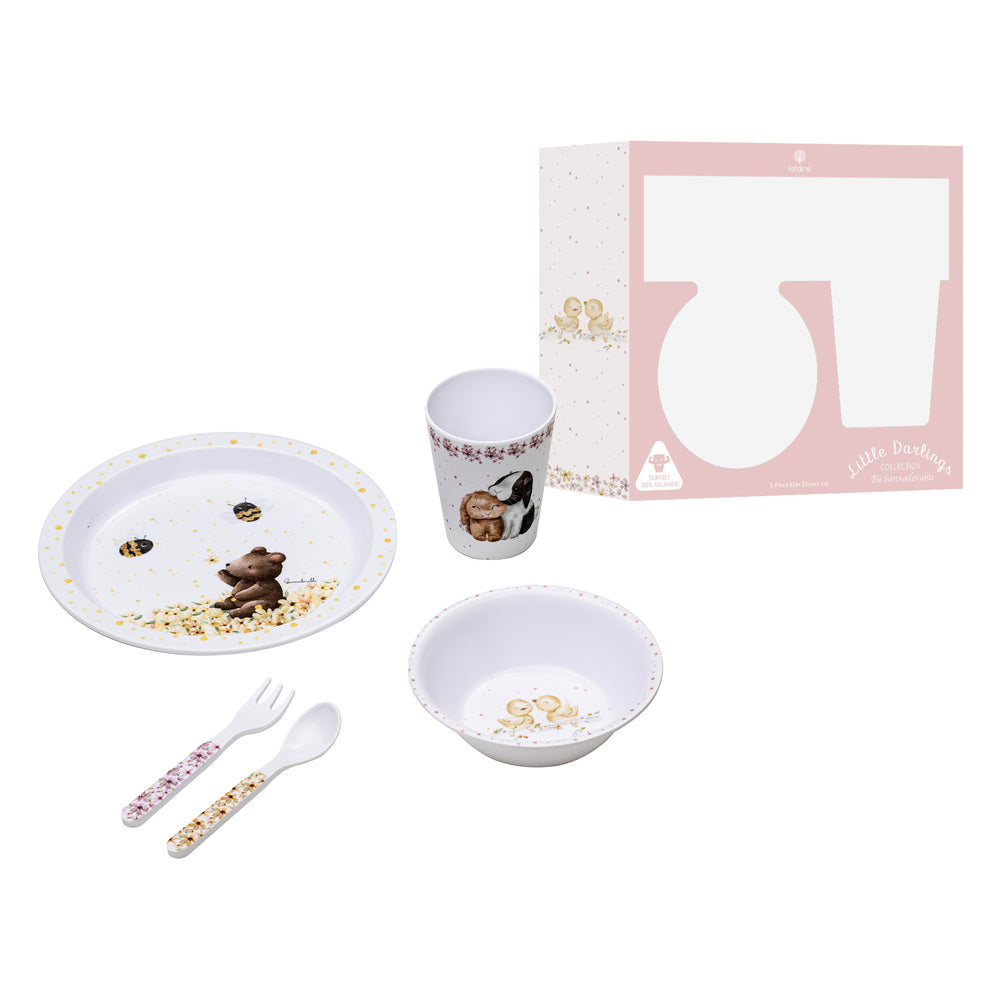 Ashdene Little Darlings 5 Piece Kids Dinner Set