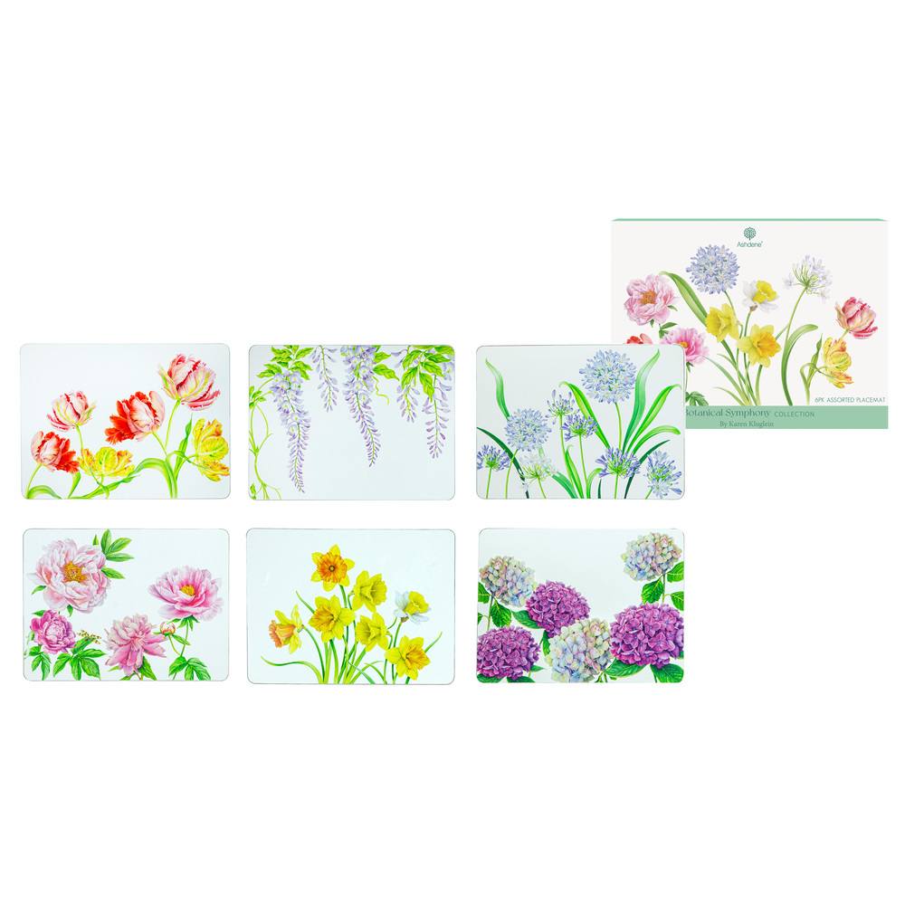 Ashdene Botanical Symphony Set of 6 Placemats