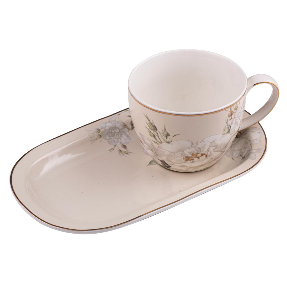 Ashdene Elegant Rose Mug & Plate Set