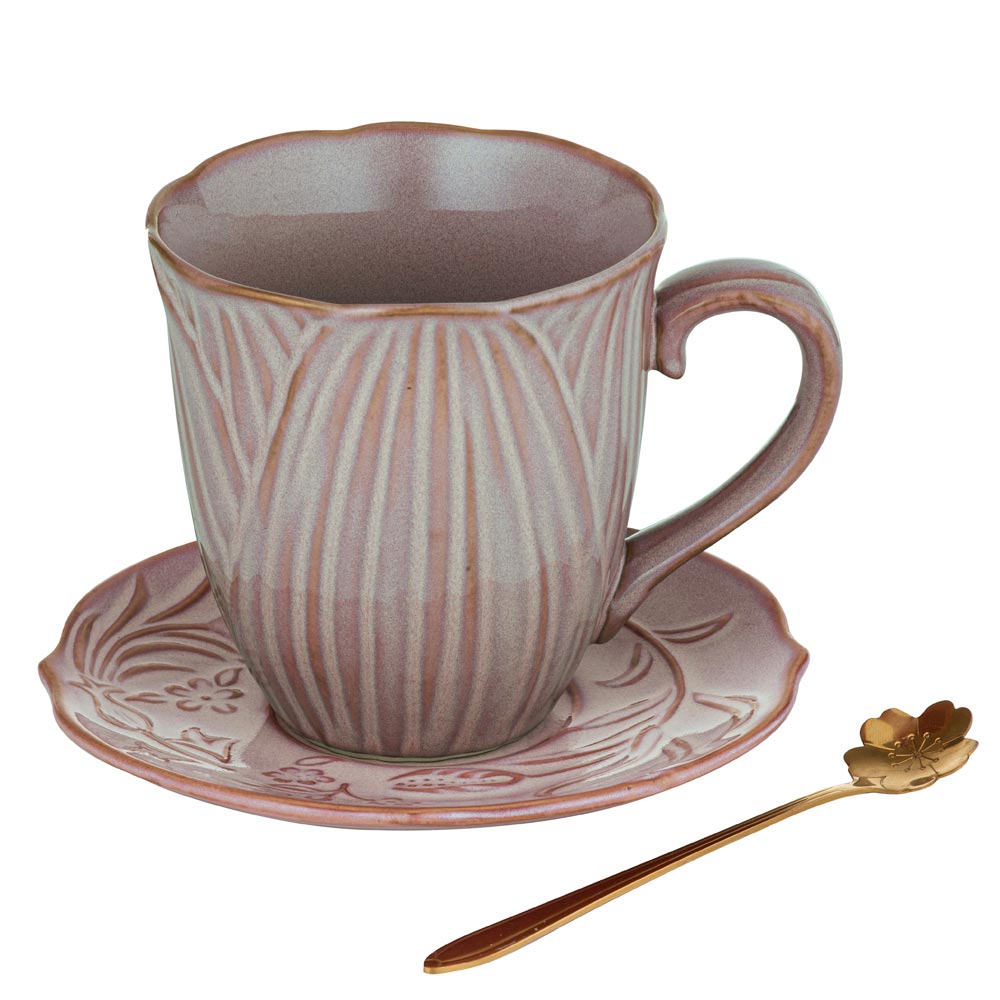 Ashdene Petal Mug, Saucer & Spoon Gift Set