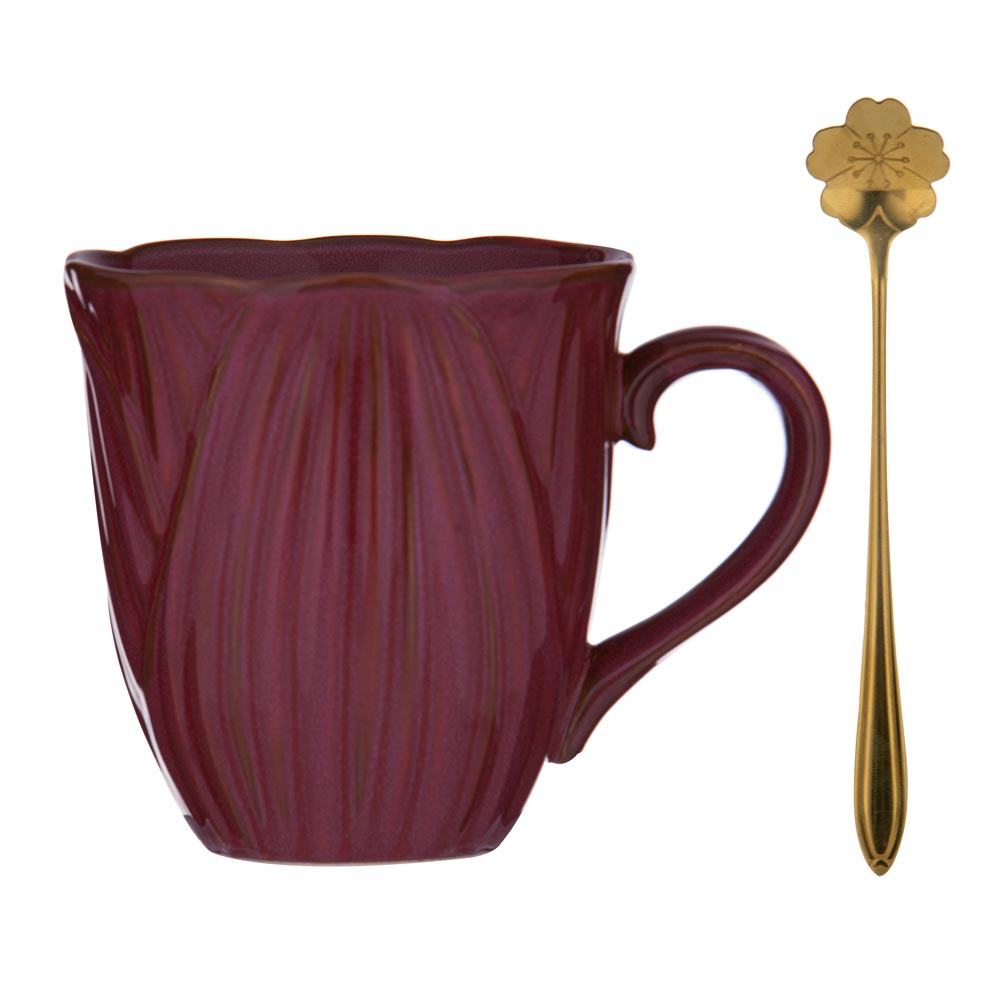 Ashdene Petal Mug, Saucer & Spoon Gift Set