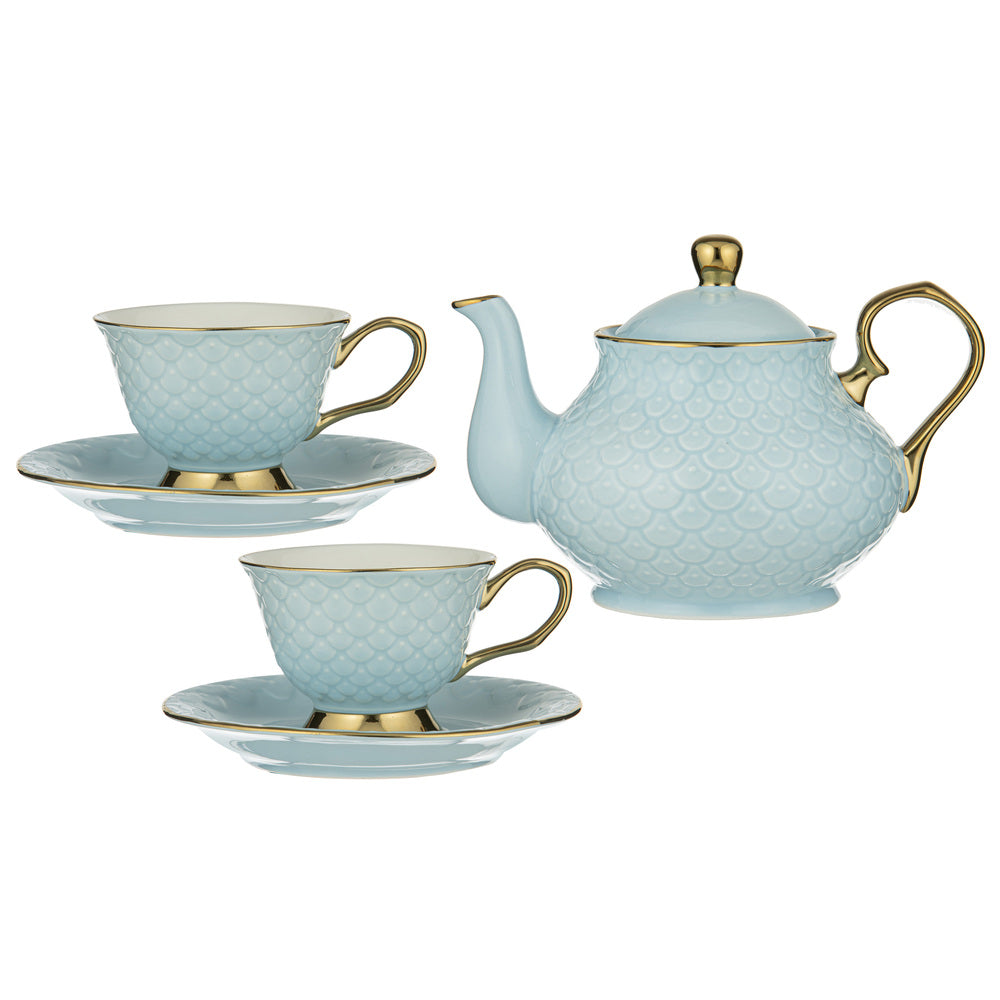 Ashdene Ripple Teapot & Teacup Set