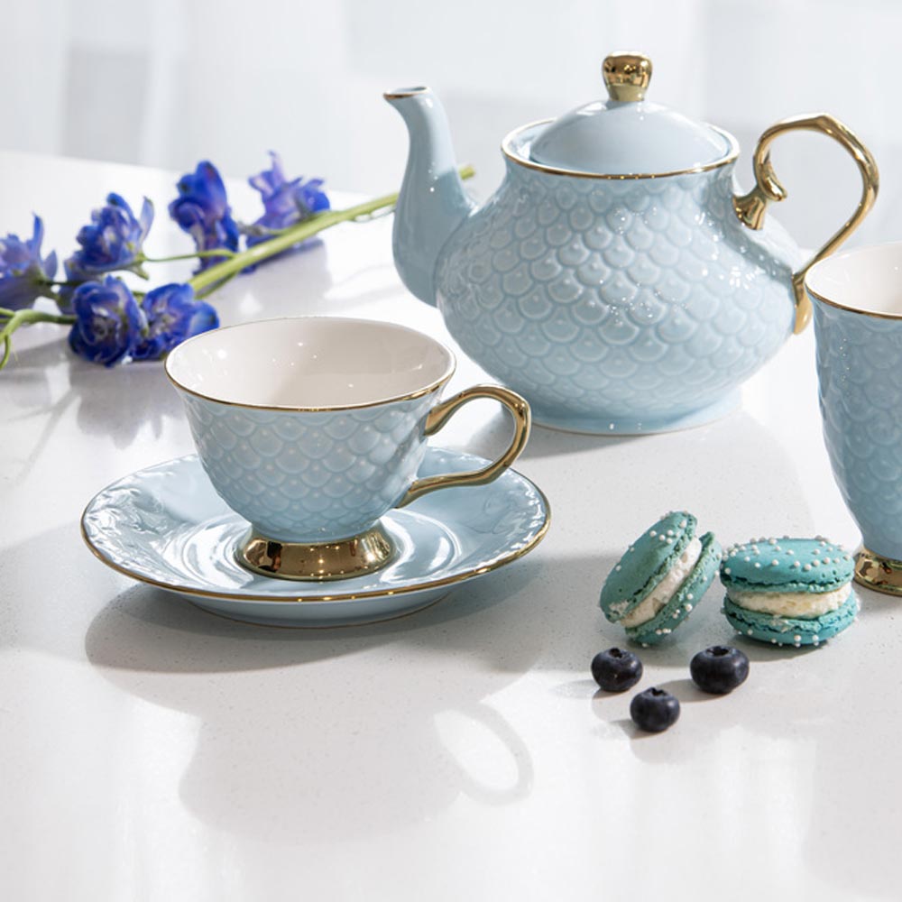 Ashdene Ripple Teapot & Teacup Set