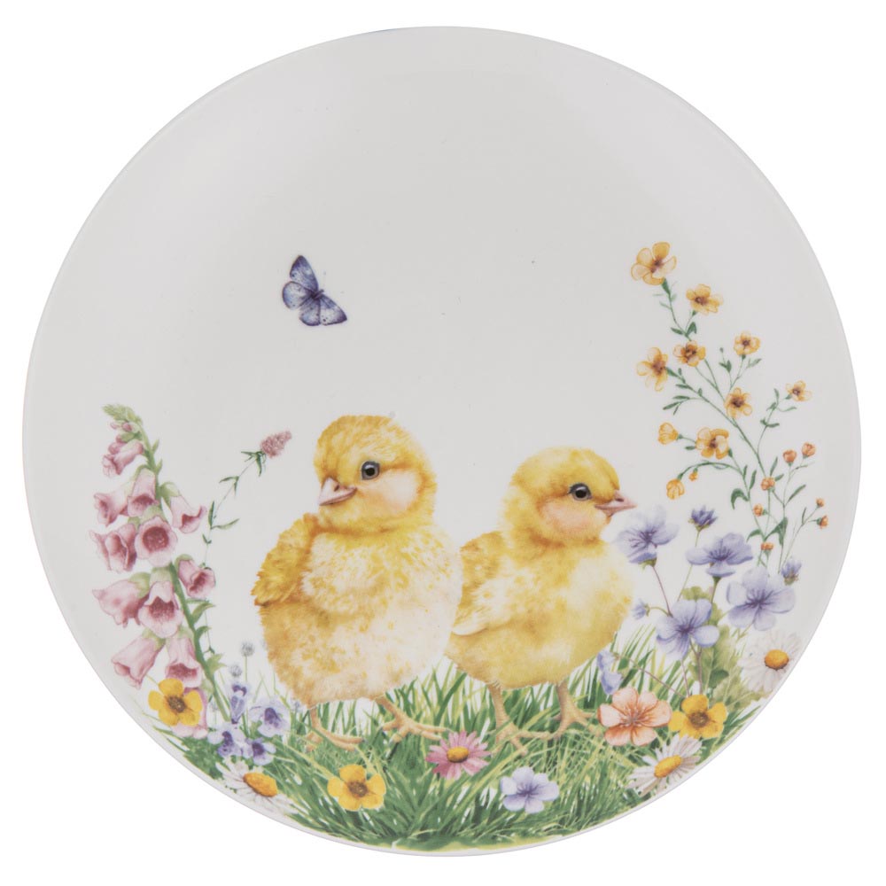 Ashdene Sweet Meadows Set of 4 Side Plates with baby chicks at House