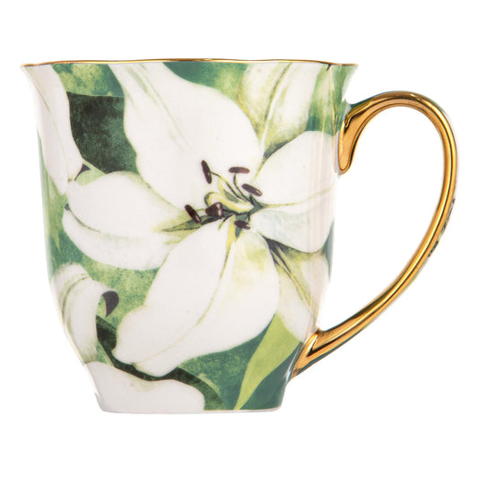 Ashdene Bold Blooms White Lily Mug