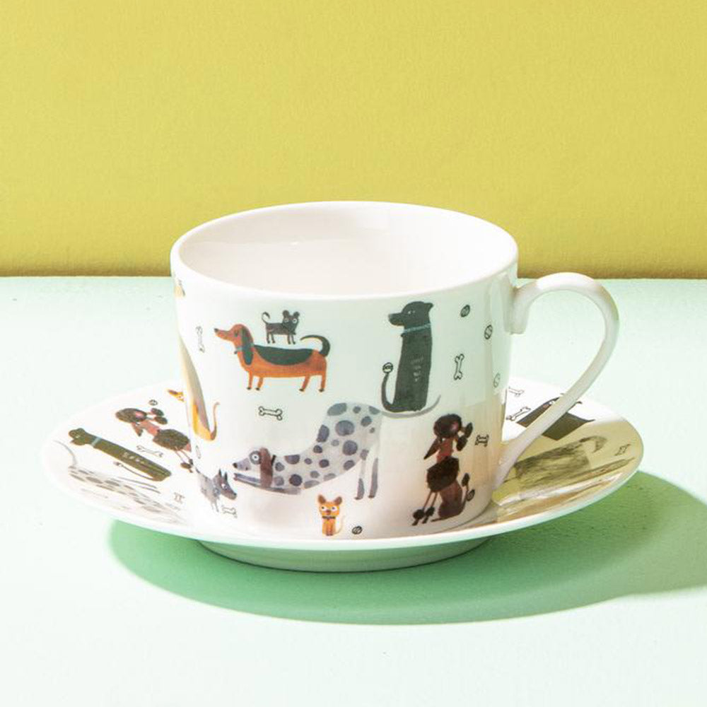 Ashdene Canine Capers Cup & Saucer