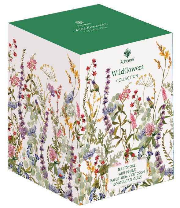 Ashdene Wildflowers Forest Glass Tea For One