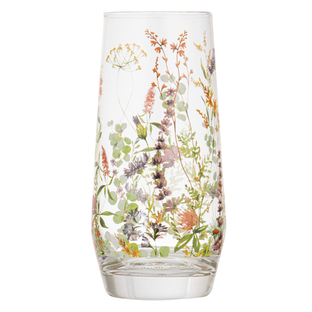 Ashdene Wildflowers Crystal Set of 4 Highball Tumblers