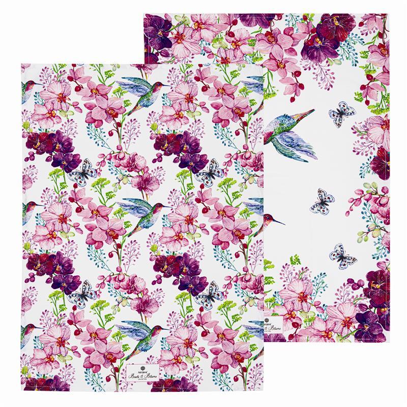 Ashdene Birds & Blooms Set of 2 Tea Towels