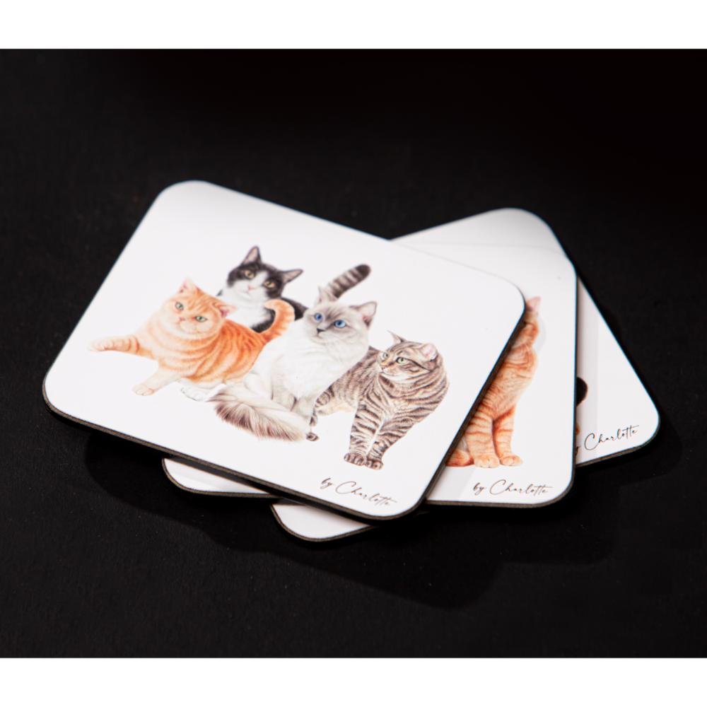 Ashdene Purrrfect Moments Set of 6 Coasters