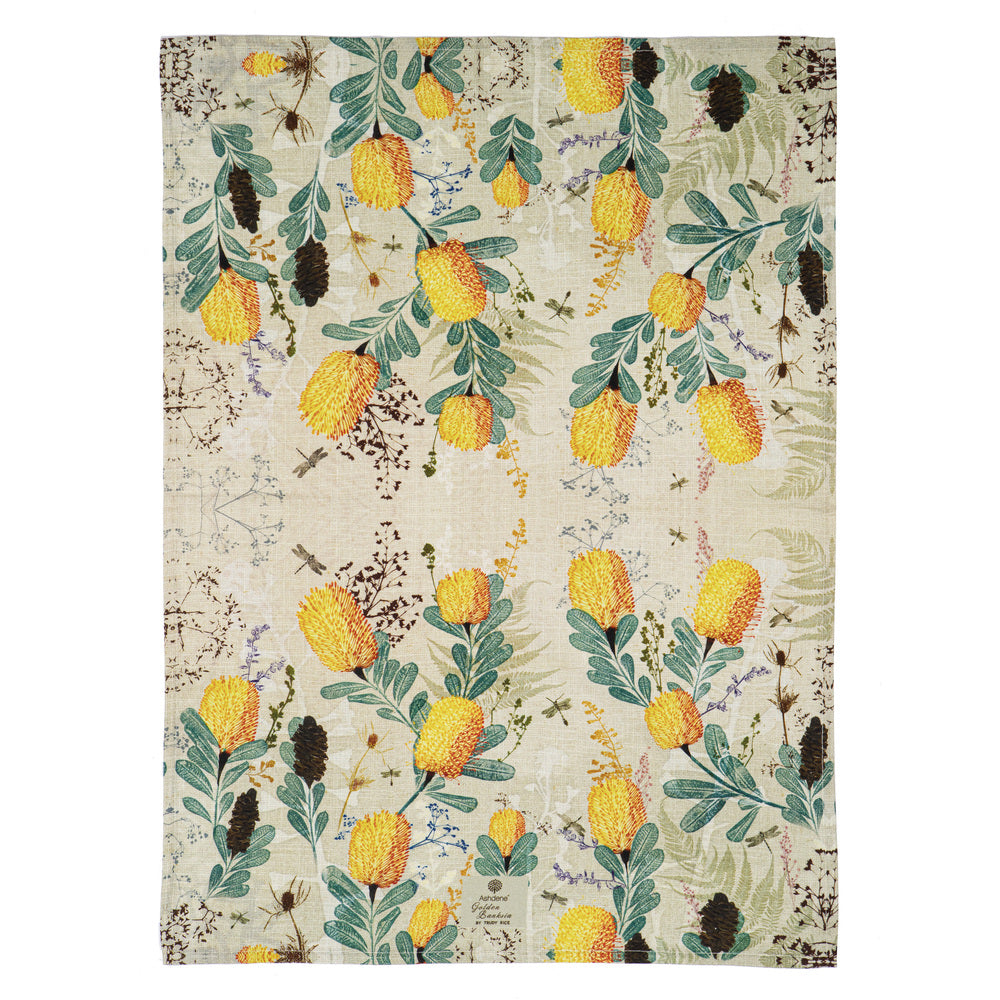 Ashdene Golden Banksia Set of 2 Tea Towels
