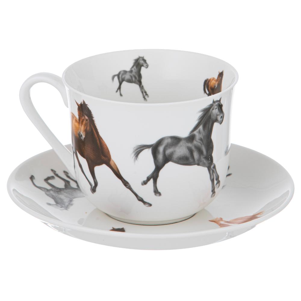 Ashdene Horses By Charlotte Cup & Saucer