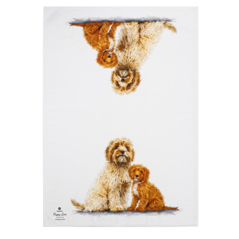 Ashdene Puppy Love Set of 2 Tea Towels