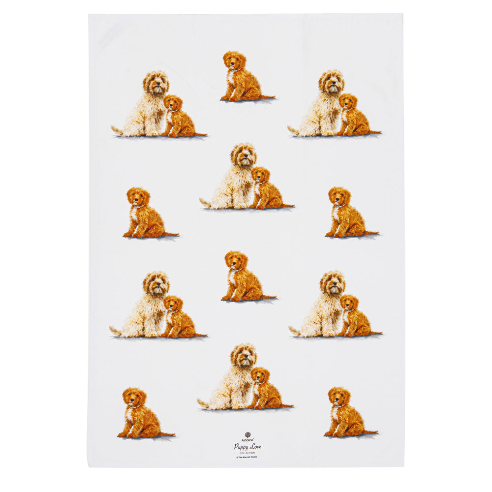 Ashdene Puppy Love Set of 2 Tea Towels