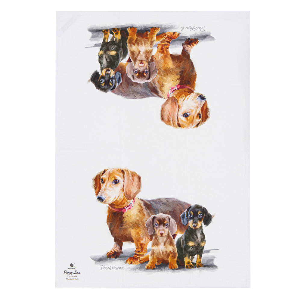 Ashdene Puppy Love Set of 2 Tea Towels