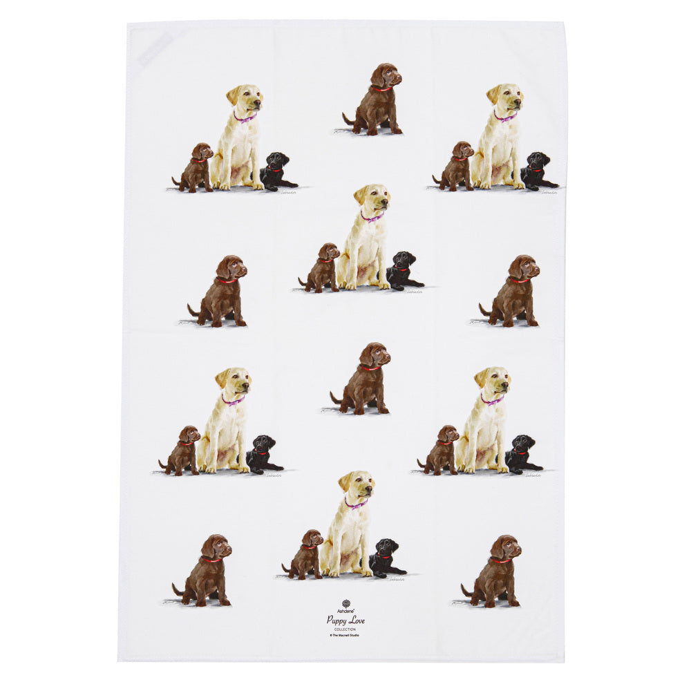 Ashdene Puppy Love Set of 2 Tea Towels