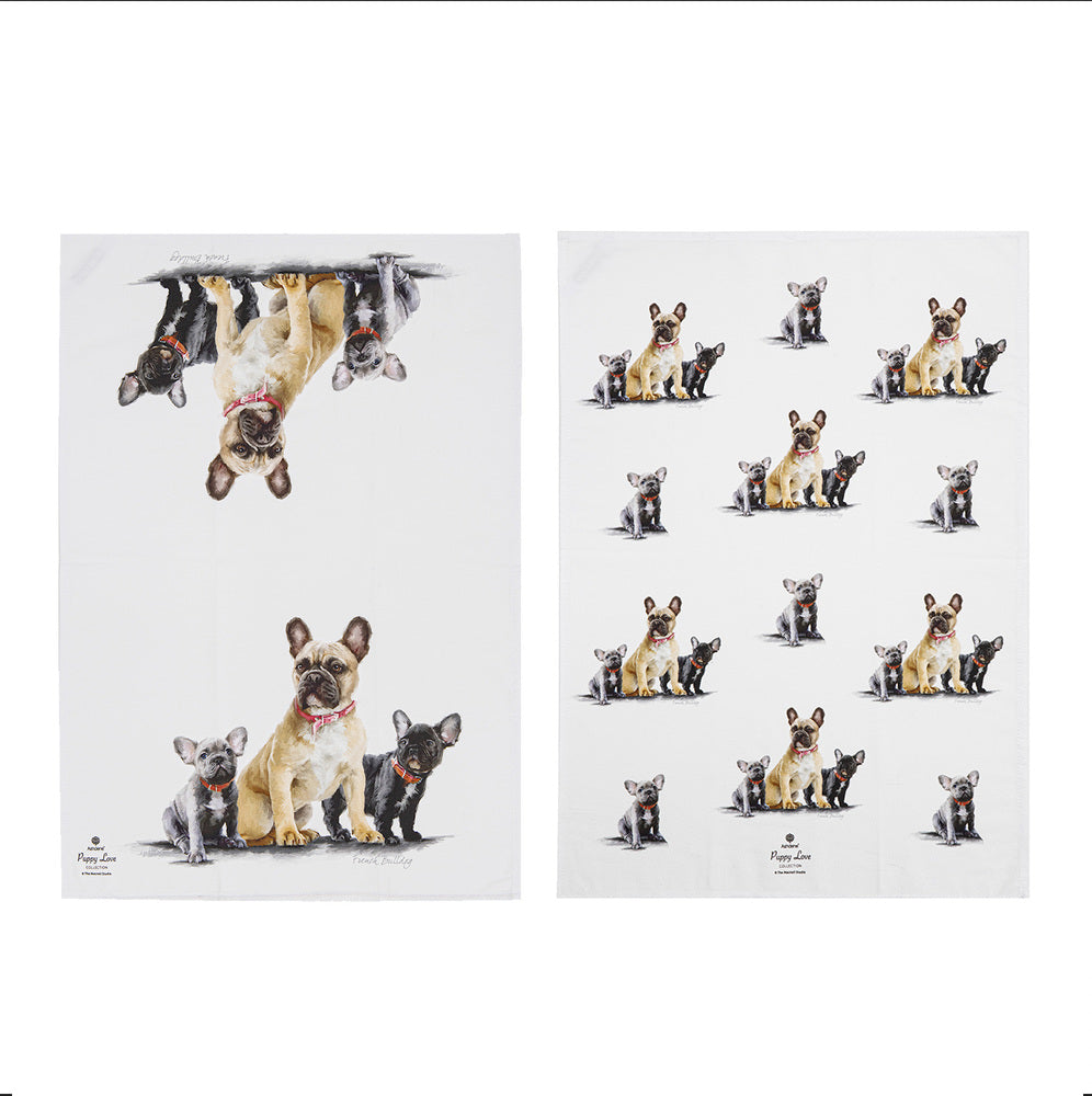 Ashdene Puppy Love Set of 2 Tea Towels