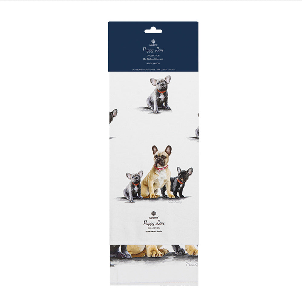 Ashdene Puppy Love Set of 2 Tea Towels