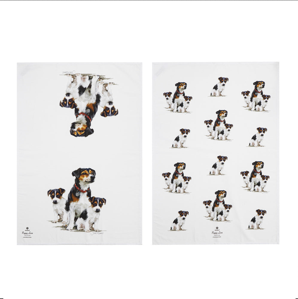 Ashdene Puppy Love Set of 2 Tea Towels