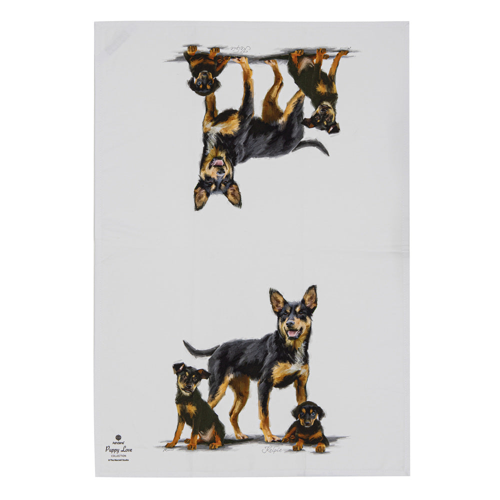 Ashdene Puppy Love Set of 2 Tea Towels