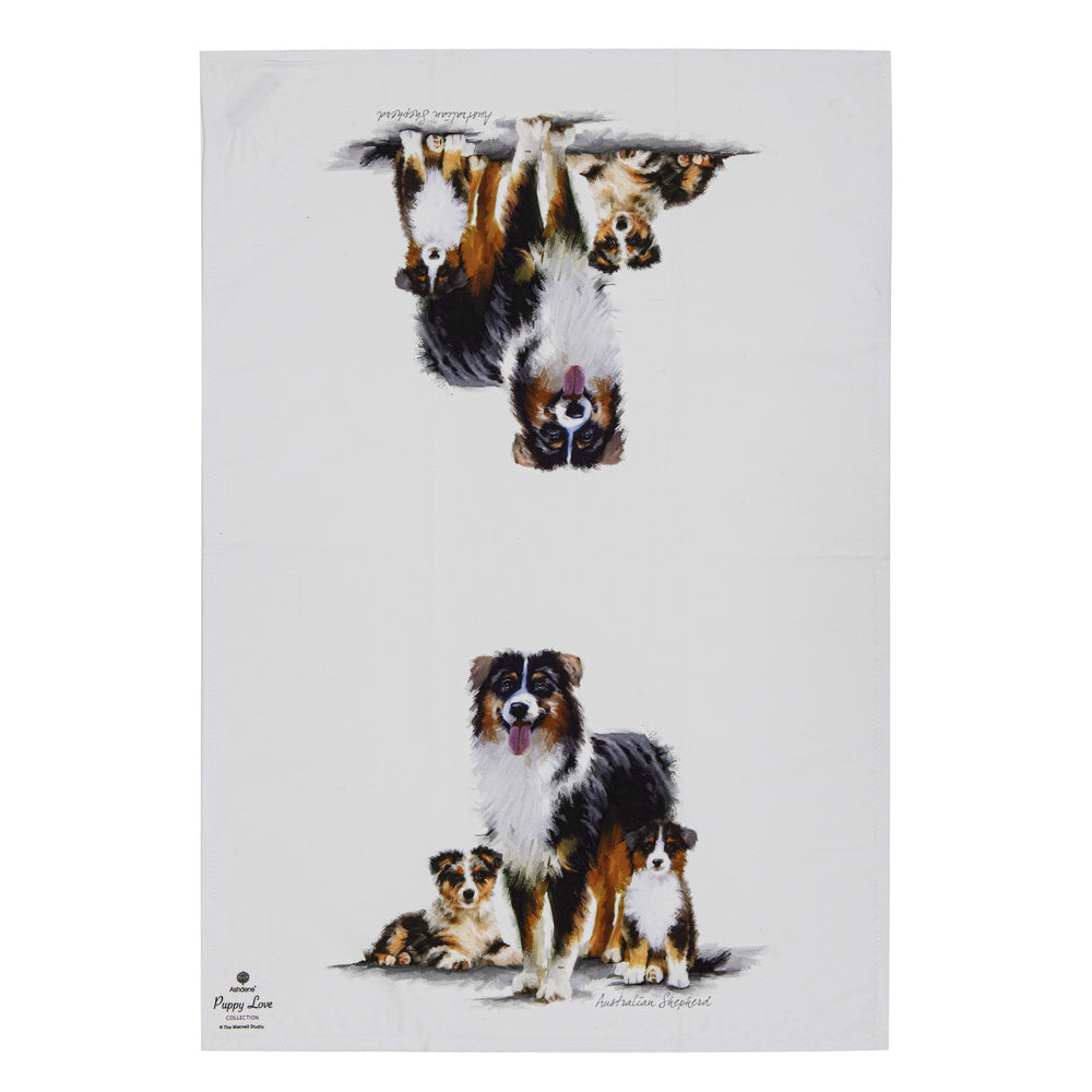 Ashdene Puppy Love Set of 2 Tea Towels
