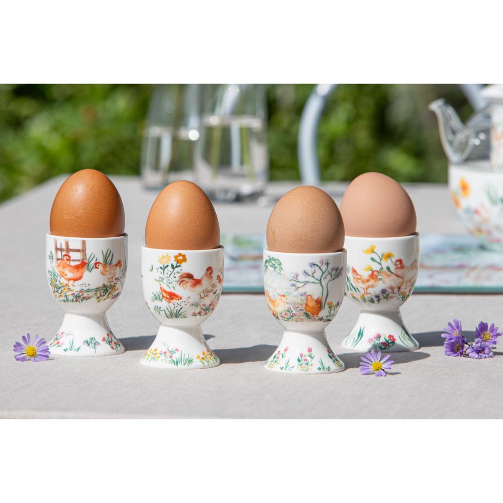 Ashdene Garden Hens Set of 4 Egg Cups