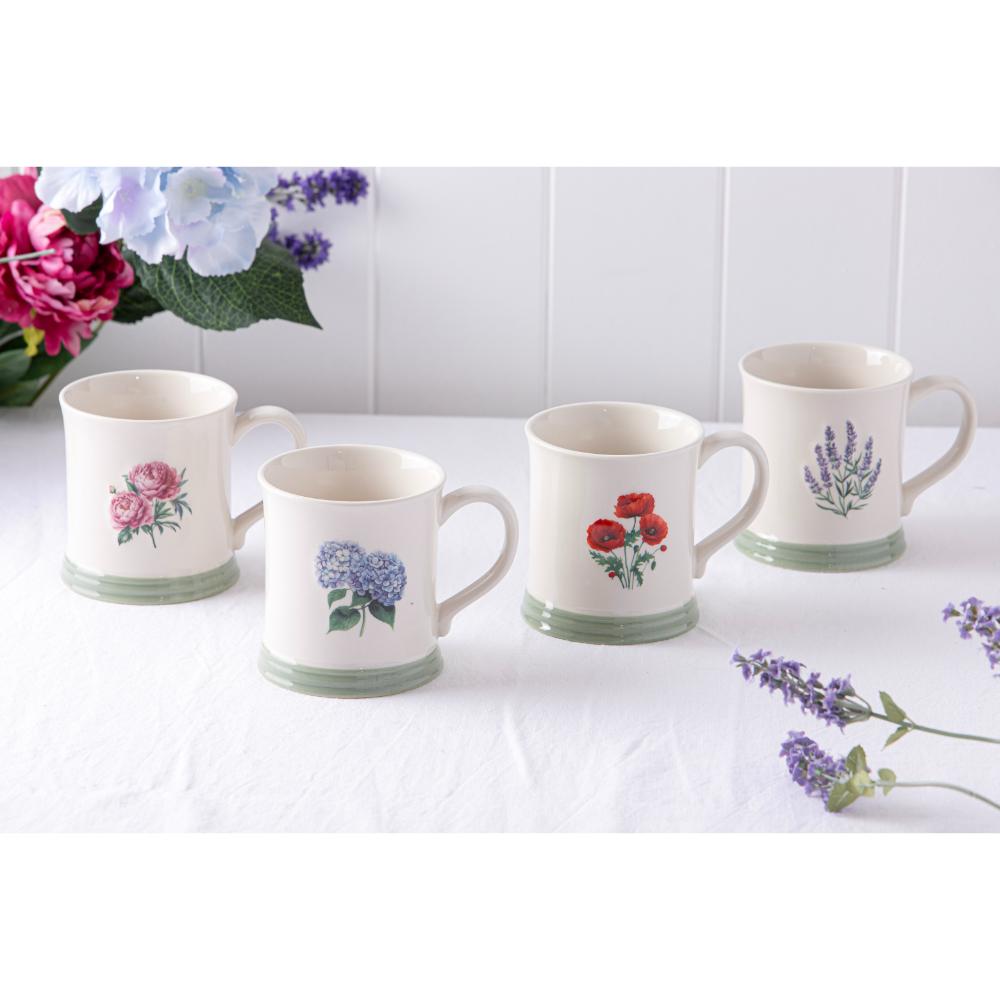 Ashdene Floral Collective Set of 4 Mugs Assorted