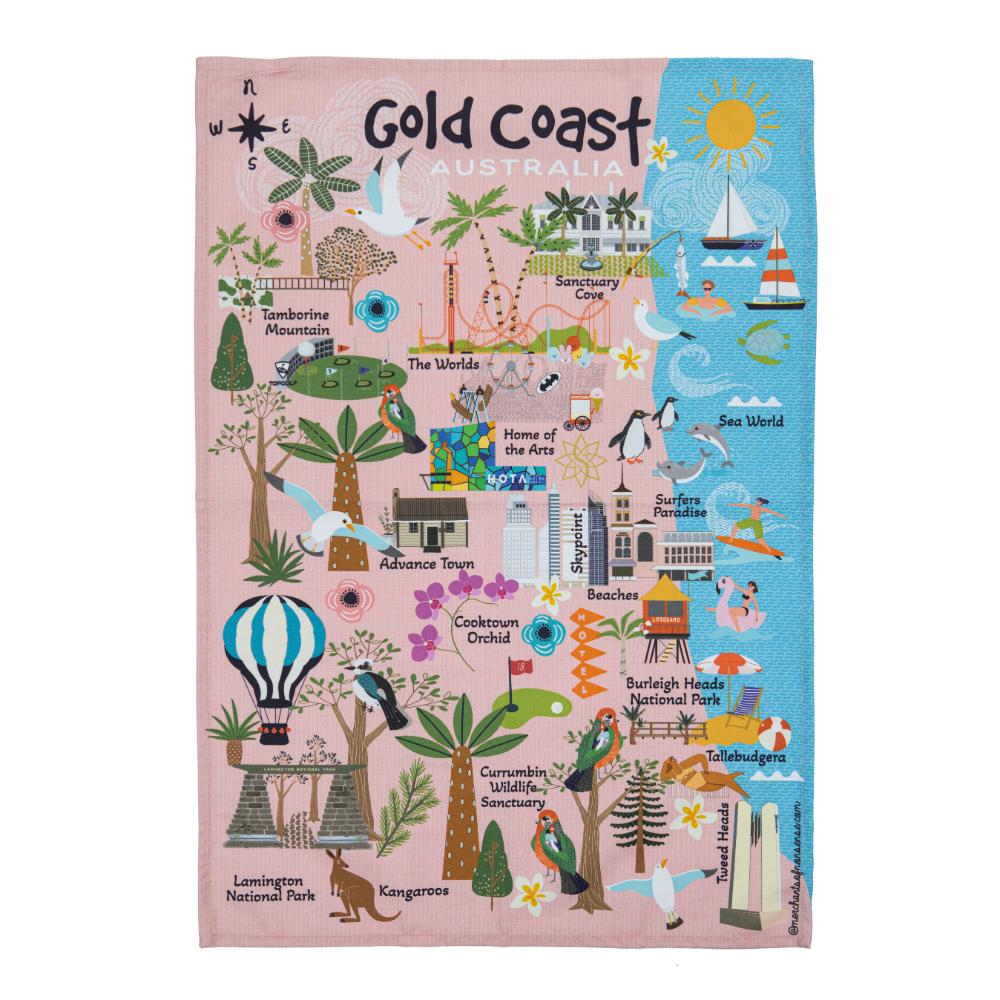 Ashdene Land Down Under Kitchen Towel