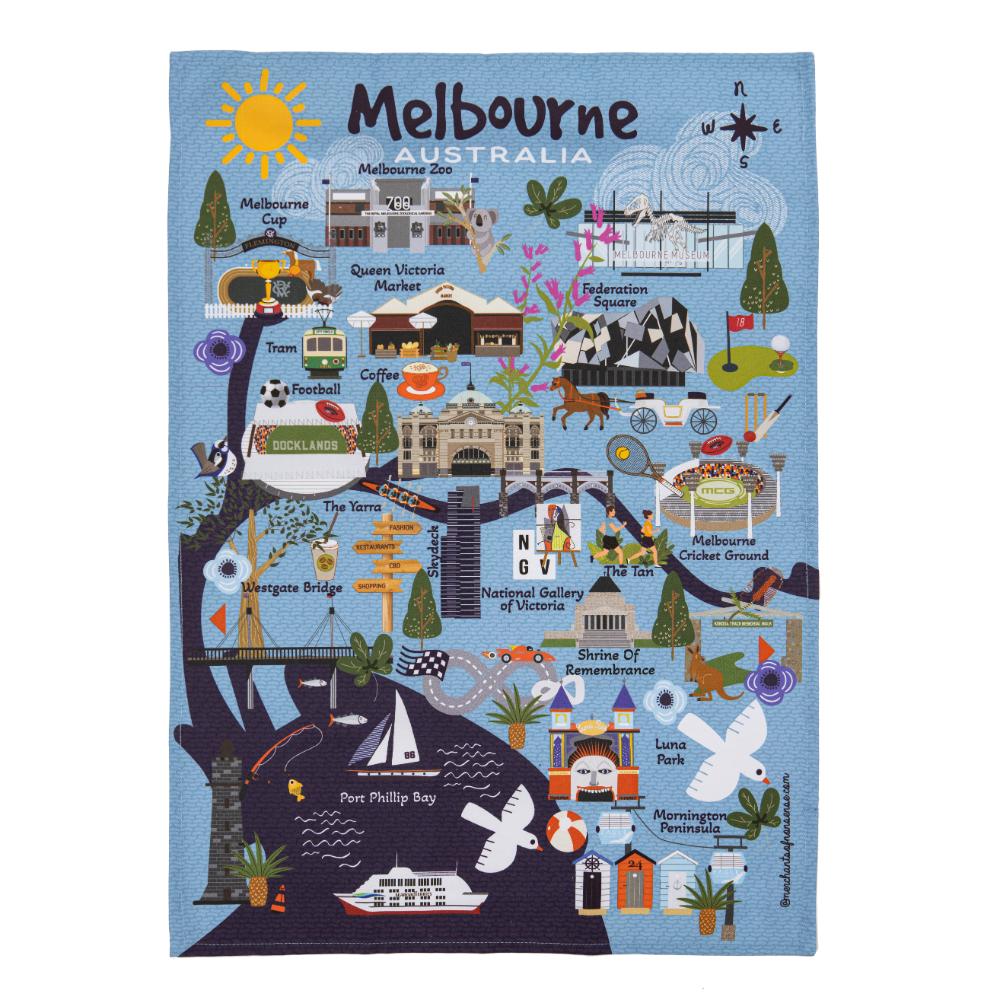 Ashdene Land Down Under Kitchen Towel