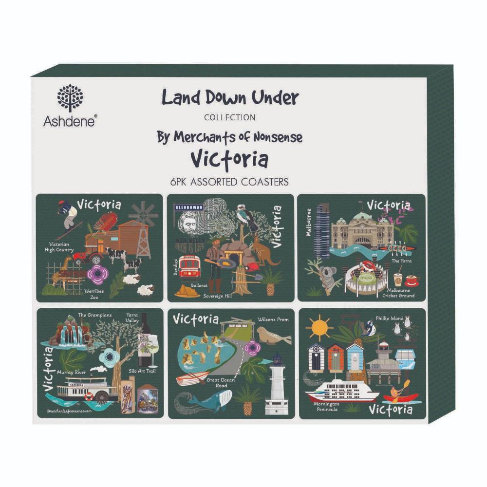 Ashdene Land Down Under Set of 6 Coasters