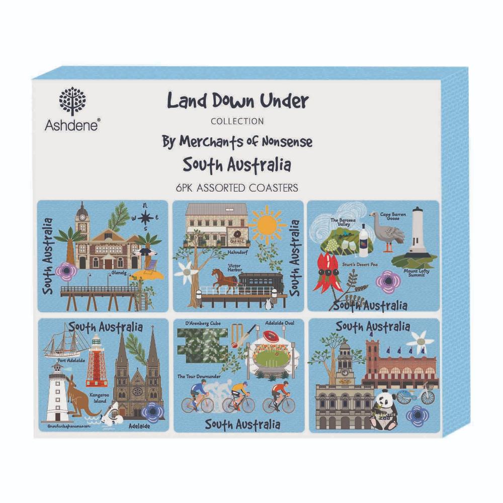 Ashdene Land Down Under Set of 6 Coasters