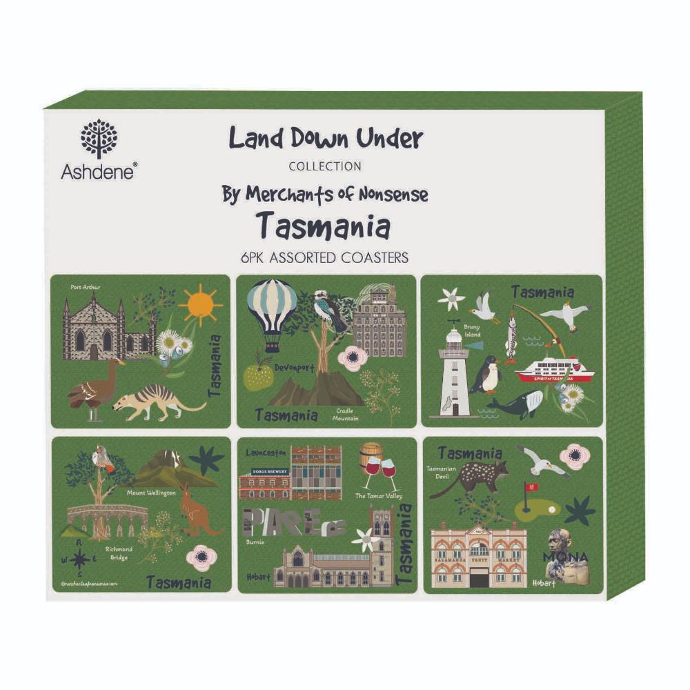 Ashdene Land Down Under Set of 6 Coasters