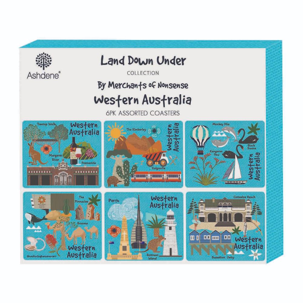Ashdene Land Down Under Set of 6 Coasters