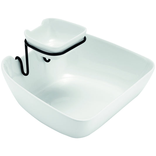 Ladelle Alto Serve & Share Double Layer Chip & Dip Bowl