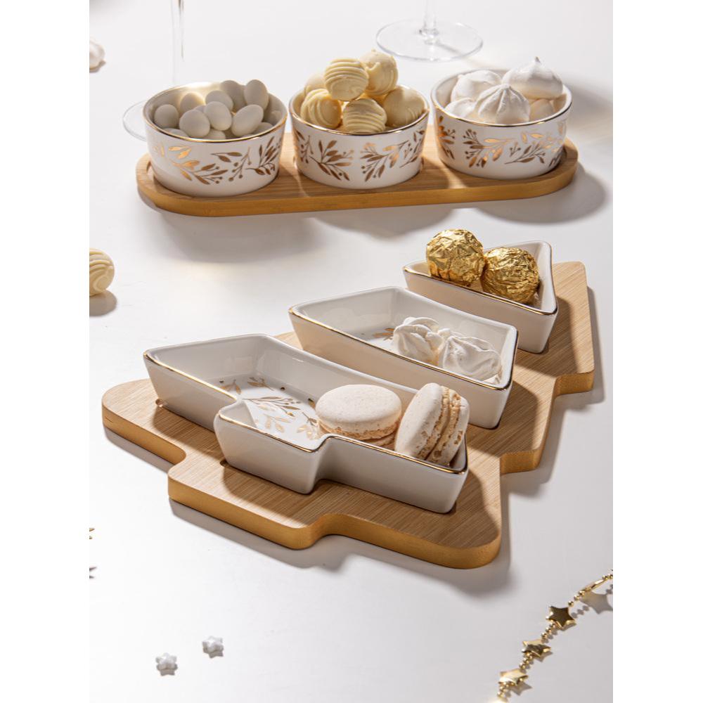 Ladelle Comet Christmas Tree Bowl & Tray Set