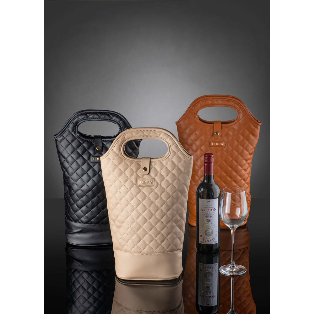 Tempa Quilted Insulated Double Wine Bag