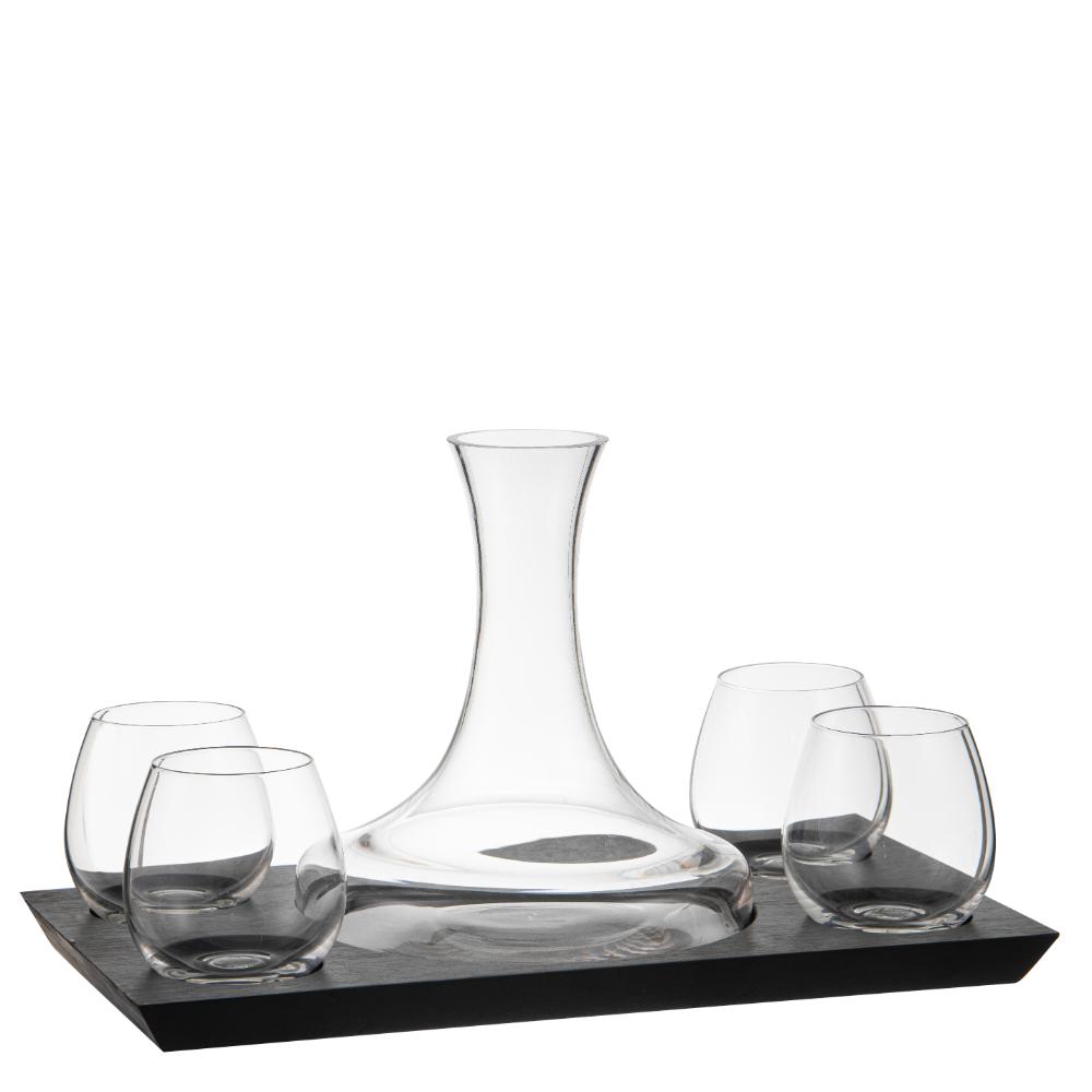 Tempa Harvey 6 Piece Wine Set Black