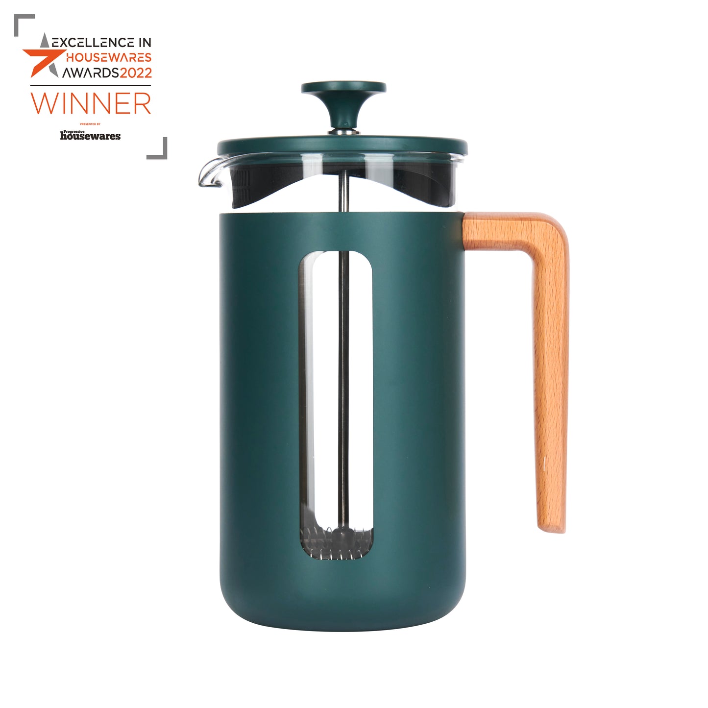 La Cafetière Pisa Eight Cup Stainless Steel Cafetière