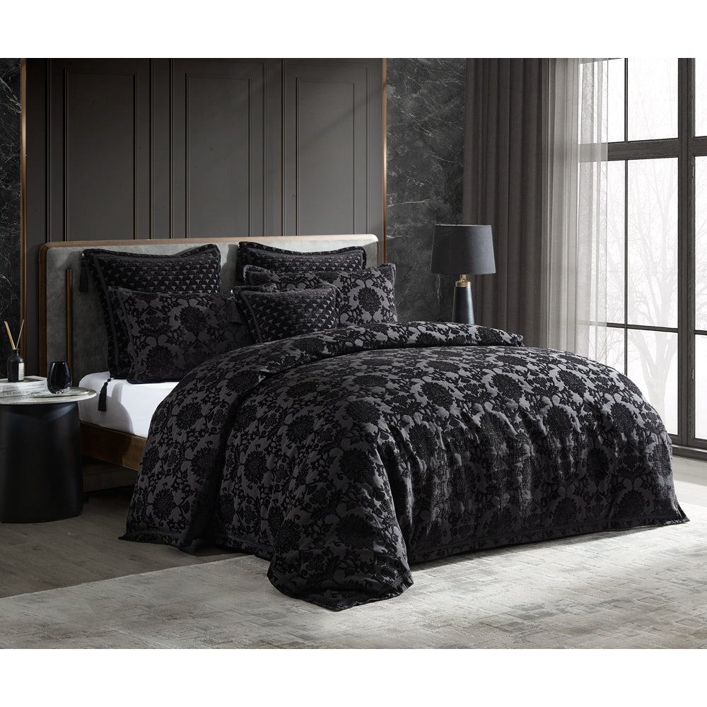 Davinci Imperial Black Quilt Cover Set