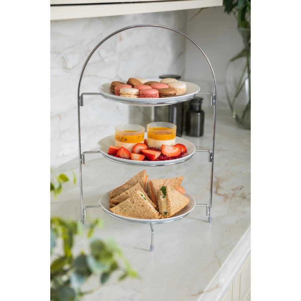 Artesa Three Tier Serving Stand Silver