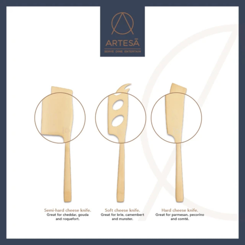 Artesa 3 Piece Cheese Knife Set