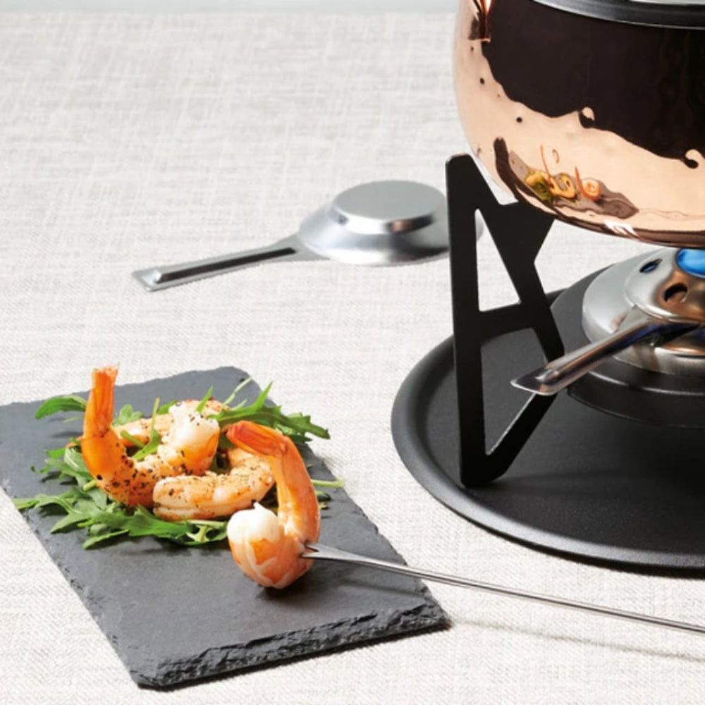 Artesa Copper Finish Fondue Set