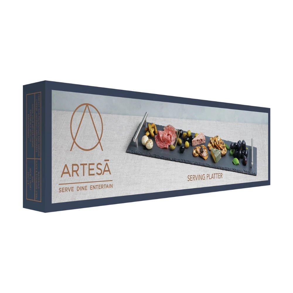 Artesa Slate Serving Platter With Handles