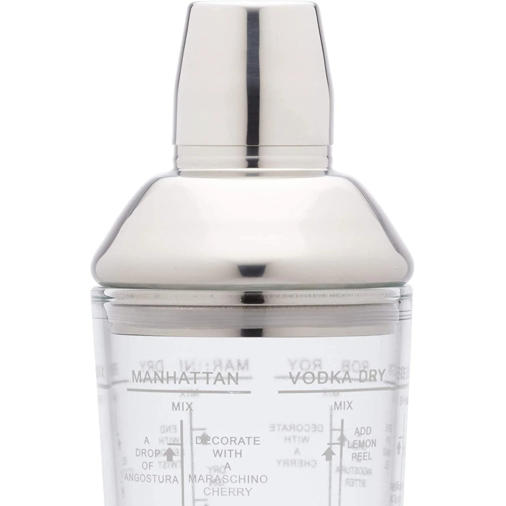 Barcraft Boston Glass Cocktail Shaker 700ml