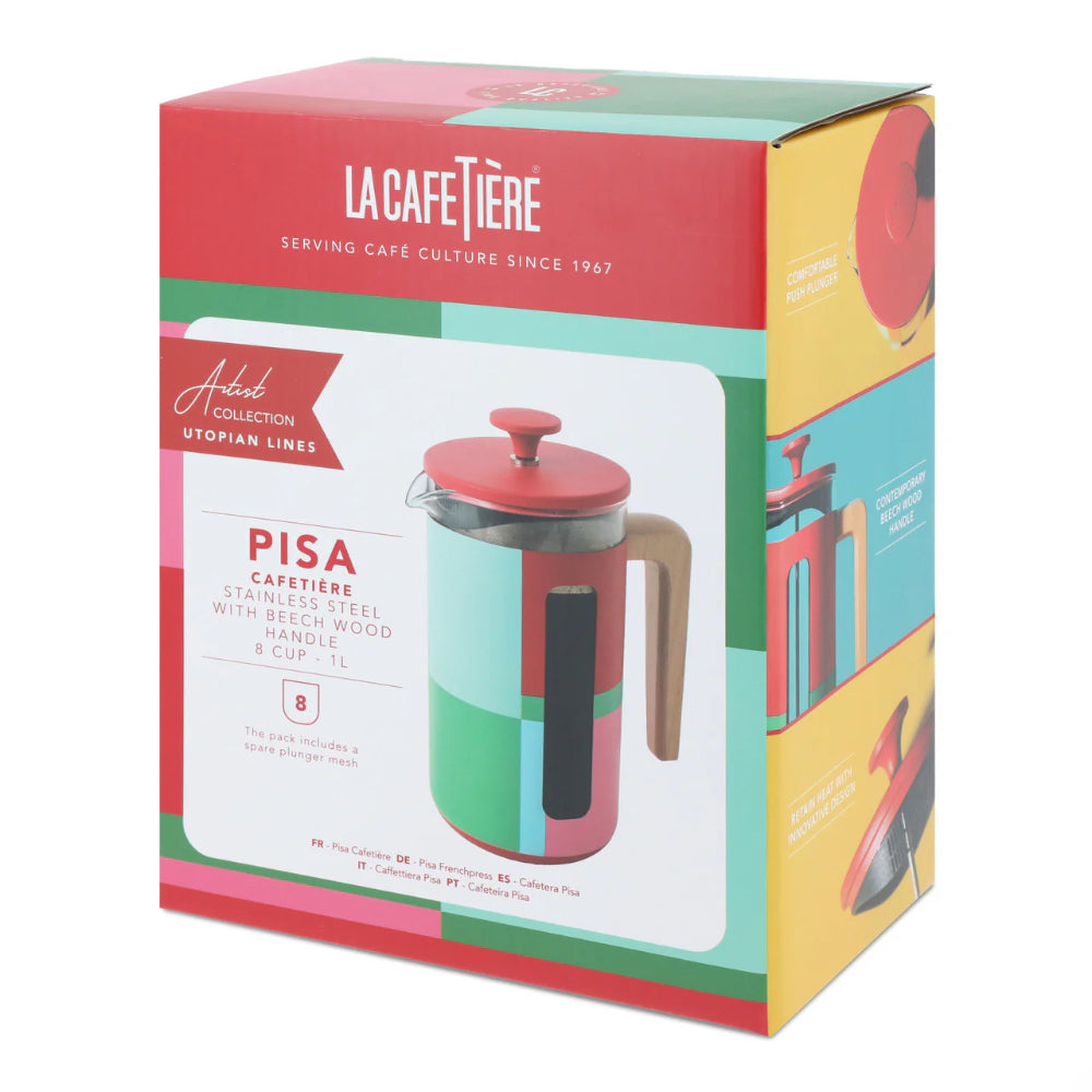 La Cafetiere Pisa Stainless Steel Cafetiere Utopian Lines